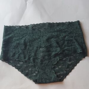 aerie Lace High-Waist Briefs - Forest Green
